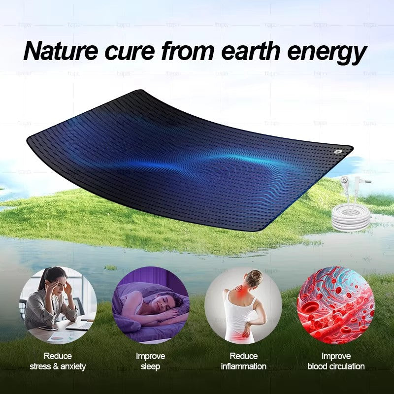 Earthing Grounding Mat Reduce Stress and Anxiety Universal Multifunctional Leather Rubber Mat Grounding Sheets
