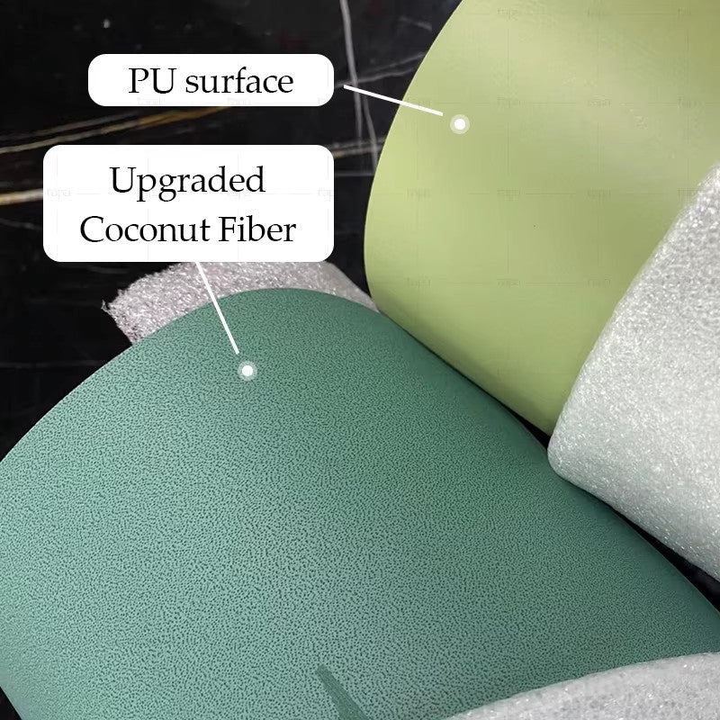 New Upgraded Coconut Fiber PU Rubber Yoga Mat Contrast Color Non Slip Yoga Mat Wholesale
