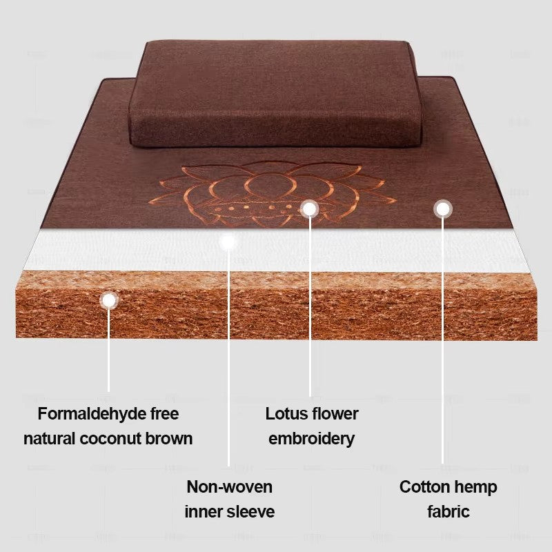 Professional Meditation Products Organic Coconut Fibre High Quality Yogamat Meditation Seat