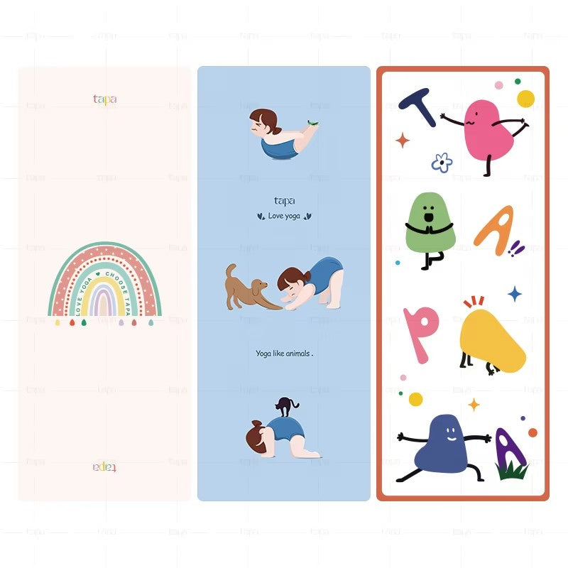 Wholesale Kids Yoga Mat Small Size Eco Friendly Non Slip Suede Rubber Yoga Mat for Kids