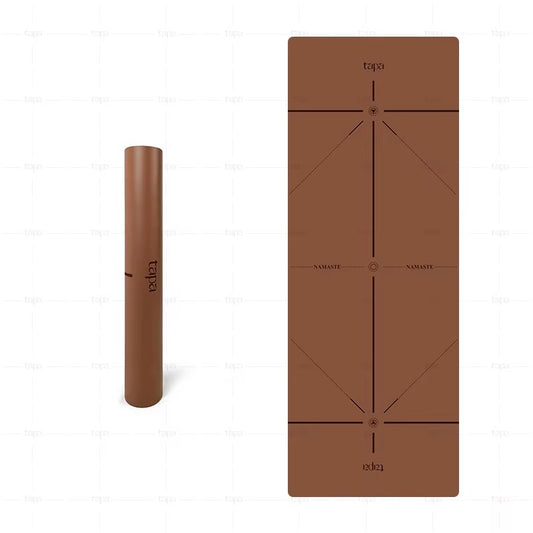 High Quality Natural Rubber Yoga Mat With Body Lines Eco Friendly Absorb Sweat Anti-slip PU Rubber Yoga Mat Custom Service