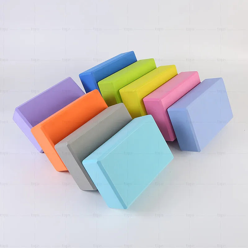 Wholesale Yoga Blocks With Logo Custom Branded Eva Yoga Block Sets Light Weight Multiple Colors Pilates Massage Tool Yoga Block