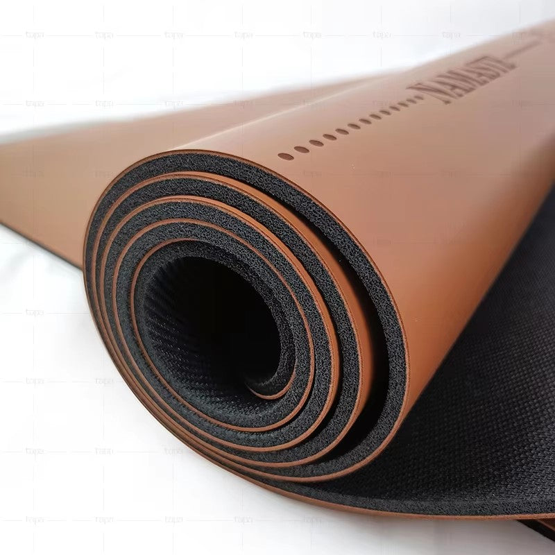 High Quality Natural Rubber Yoga Mat With Body Lines Eco Friendly Absorb Sweat Anti-slip PU Rubber Yoga Mat Custom Service