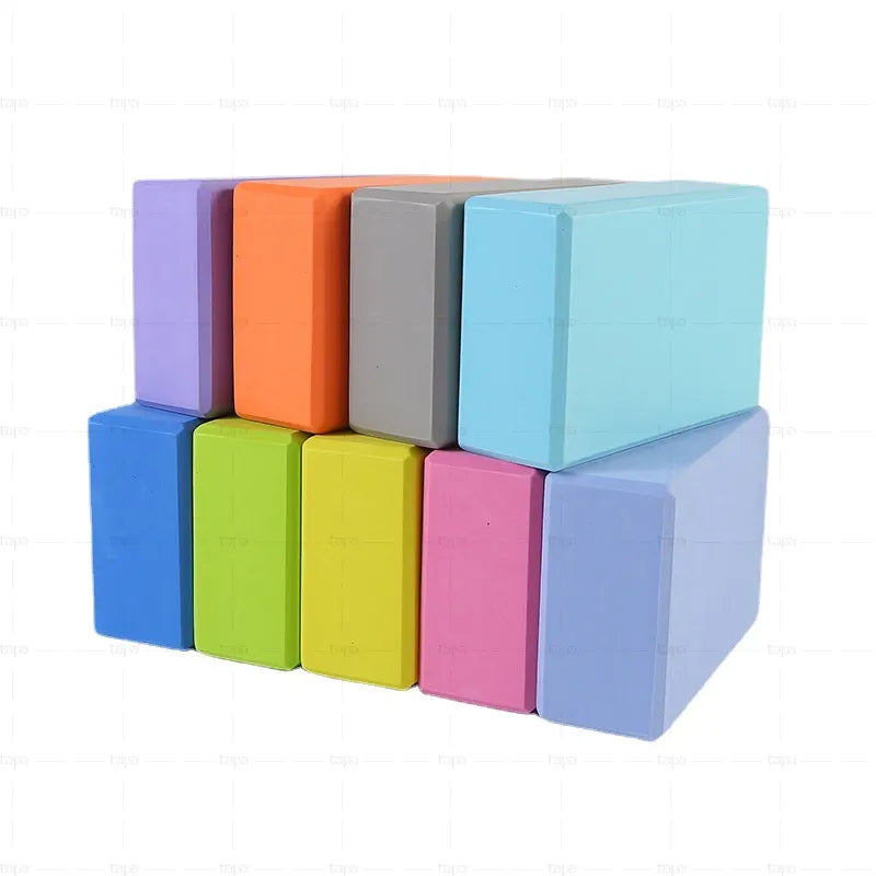 Wholesale Yoga Blocks With Logo Custom Branded Eva Yoga Block Sets Light Weight Multiple Colors Pilates Massage Tool Yoga Block