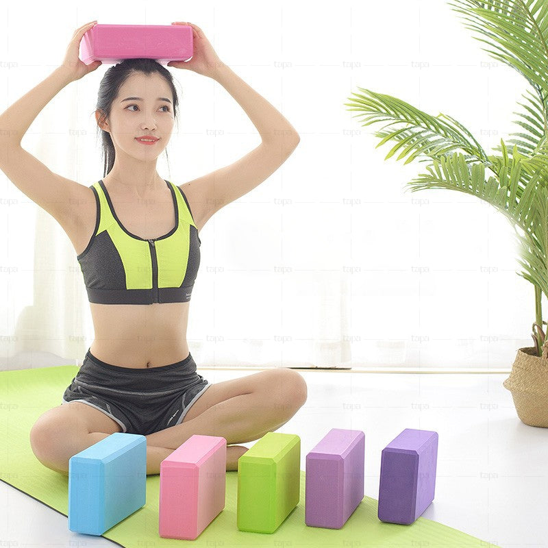 Wholesale Yoga Blocks With Logo Custom Branded Eva Yoga Block Sets Light Weight Multiple Colors Pilates Massage Tool Yoga Block