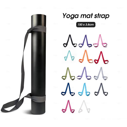 Yoga Mat Carry Strap Multiple Colors in Stock Easy to Carry Yoga Mat Cotton Yoga Strap Custom Logo