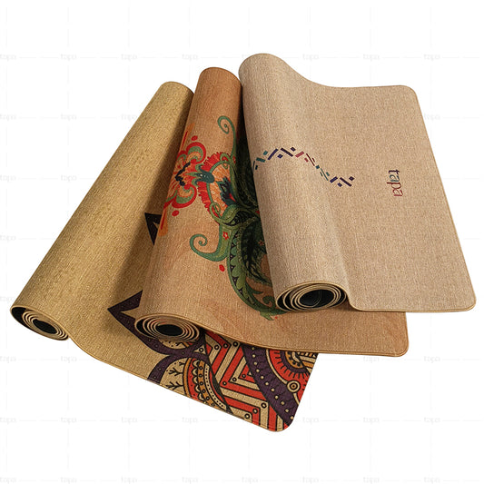 Drop Shipping Jute Yoga Mat Fitness Exercise Pilates Non Slip Eco Friendly Natural Rubber Yoga Mat